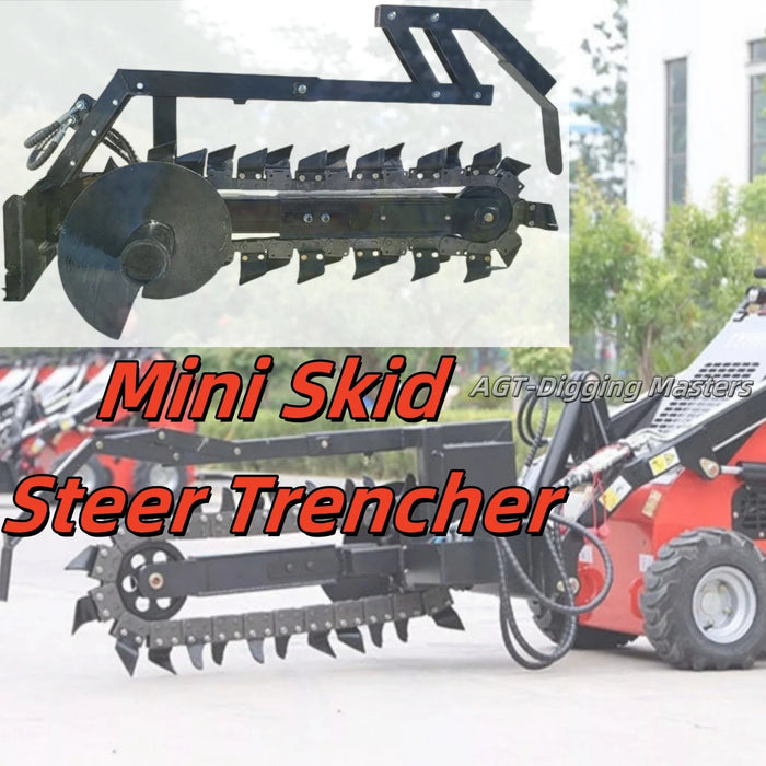 AGT MINI SKID STEER TRENCHER ATTACHMENT FOR LRT23 LBT23 KBT23 LOADER
