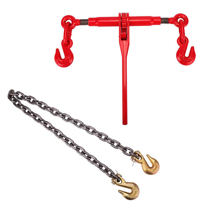Ratchet Chain Binders 3/8'' -1/2‘’ 3T for for Tie Down Hauling Towing