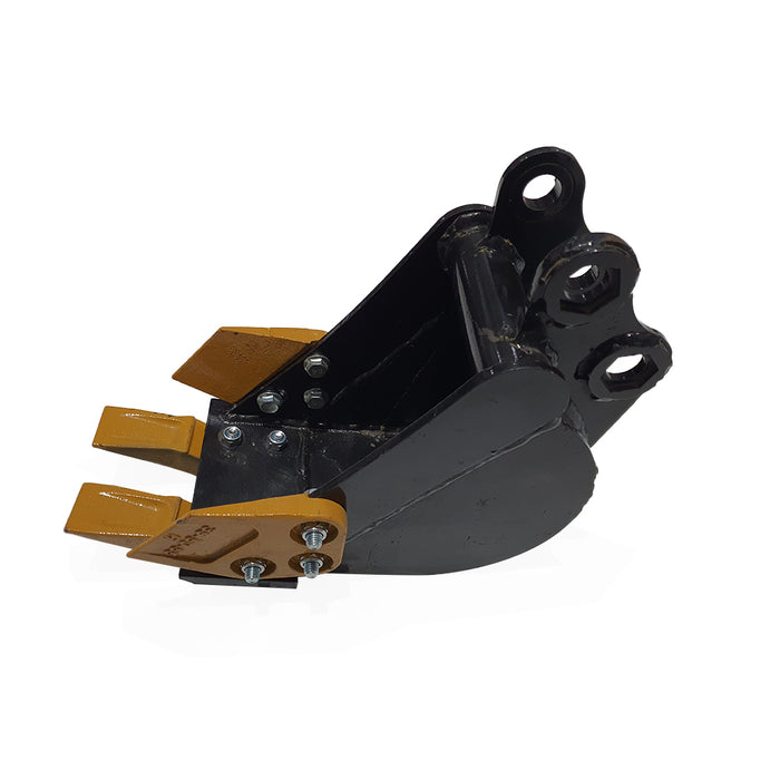 200mm Bucket 8" Toothed Bucket and Hydraulic Welded Thumb Combination for 1 Ton 2 Ton Mini Excavators