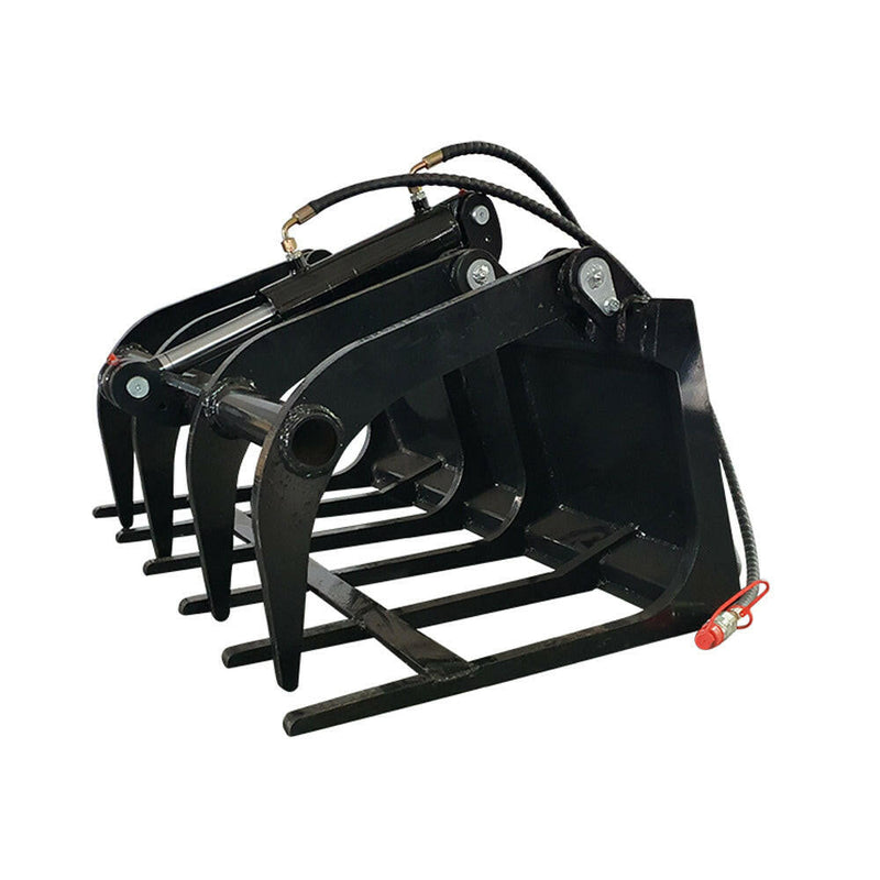 39" Hydrualic Grapple Mini Skid Steer Wood Grabber | AGT-M-HGB