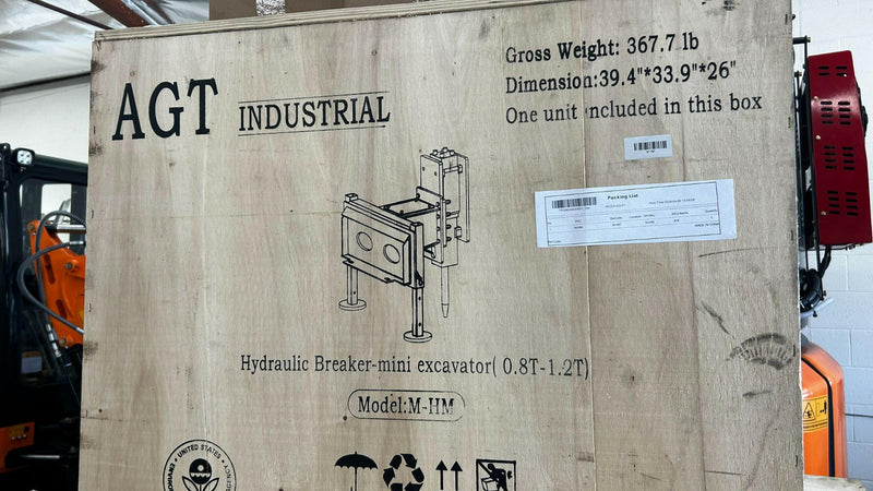 Hydraulic Breaker for AGT Mini Skid Steer | AGT-M-HM