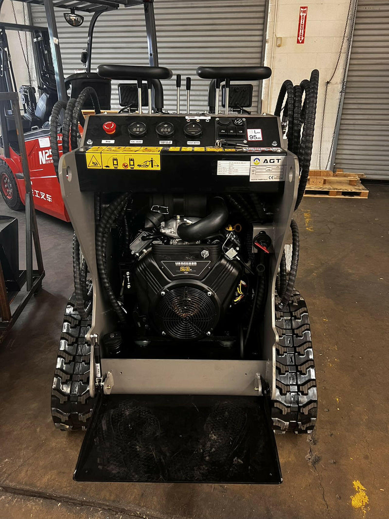 Grot Loader 1 Ton Mini Stand-On Skid Steer B&S 23HP Track Loader | CBT23