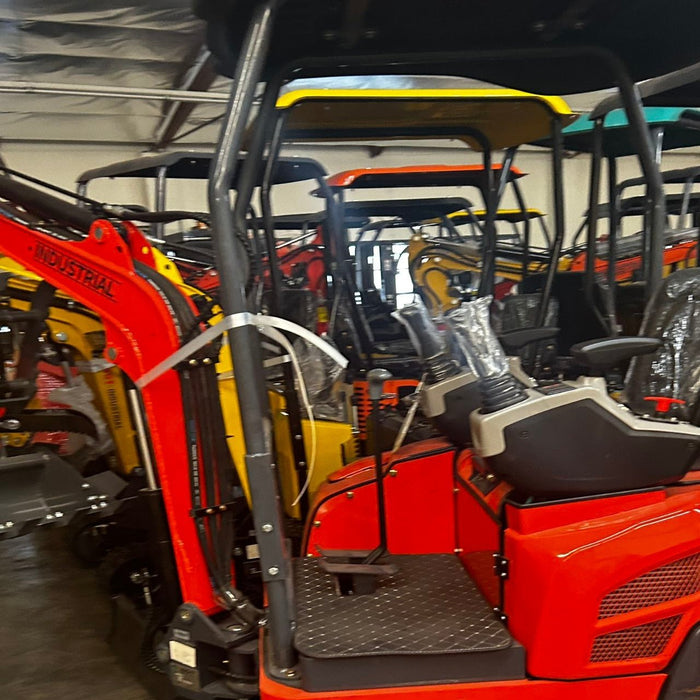 1.4 Ton, Kubota Engine Mini Excavator w/ Side Swing Boom, & Hydraulic Thumb | AGT-QK18K-C