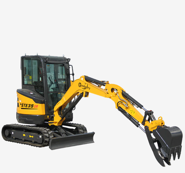 2.8 TON, YANMAR DIESEL ENGINE MINI EXCAVATOR WITH HYDRAULIC THUMBI CFG- STE35SR