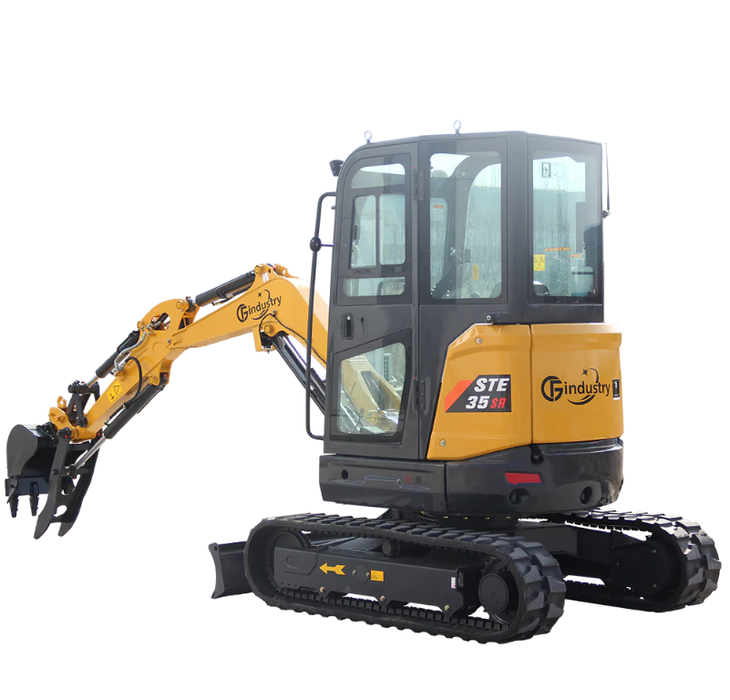 2.8 TON, YANMAR DIESEL ENGINE MINI EXCAVATOR WITH HYDRAULIC THUMBI CFG- STE35SR