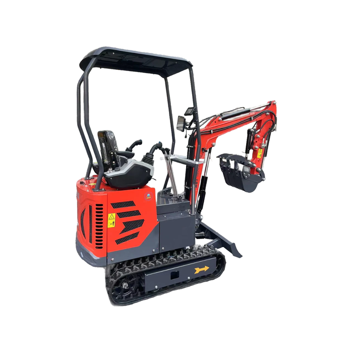 1 Ton, Upgraded Mini Excavator w/ Pilot Control & Swing Boom & Hydraulic Thumb & Features | AGT-DM12X-PLUS