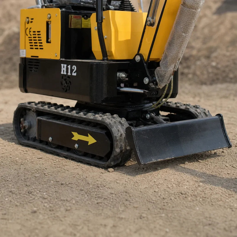 AGT 1 Ton Mini Excavator w/ B&S XR2100 13.5HP Engine, 65" Dig Depth, Compact Design | AGT-H12