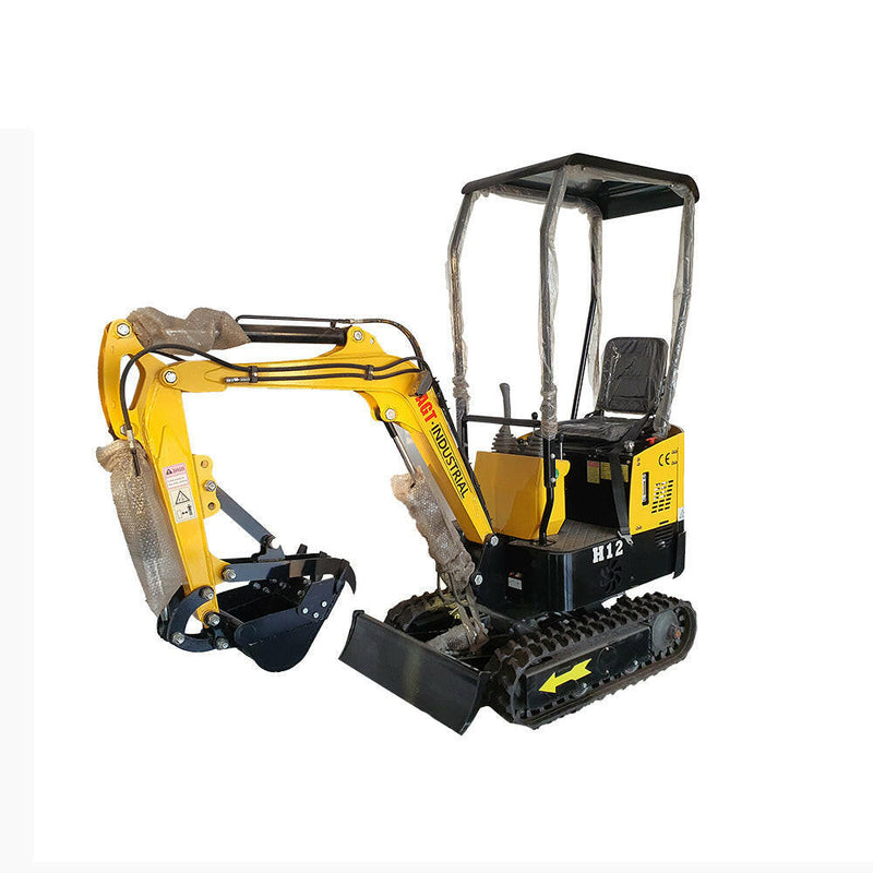 AGT 1 Ton Mini Excavator w/ B&S XR2100 13.5HP Engine, 65" Dig Depth, Compact Design | AGT-H12