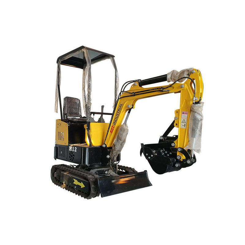 AGT 1 Ton Mini Excavator w/ B&S XR2100 13.5HP Engine, 65" Dig Depth, Compact Design | AGT-H12