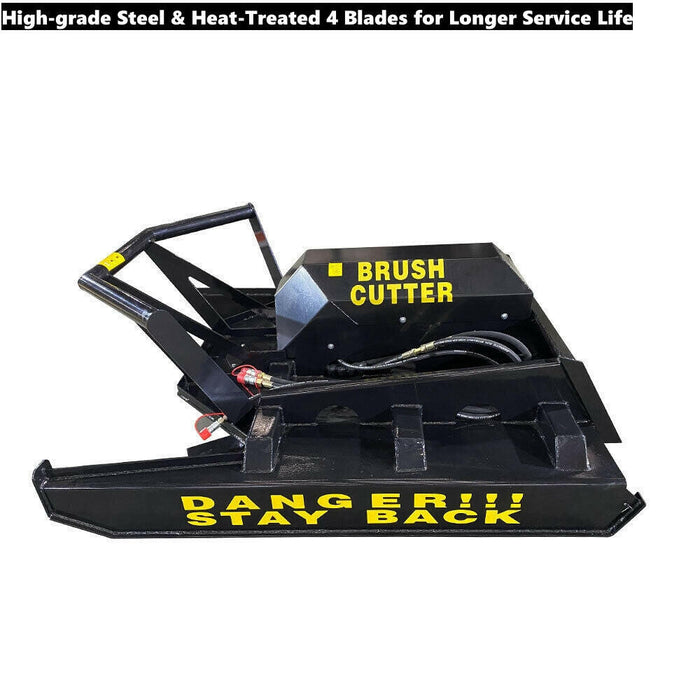 72 '' Heavy Duty Skid Steer Brush Cutter, 4 blade | AGT-HFRC72