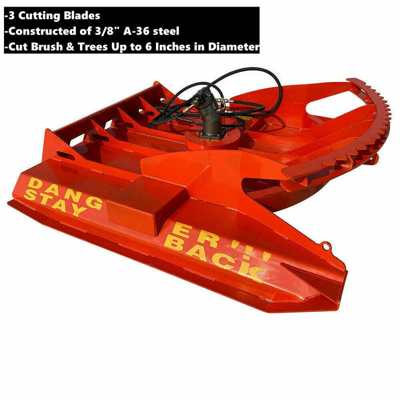 72 '' Heavy Duty Skid Steer Brush Cutter, 3 Blade | AGT-HDRC72