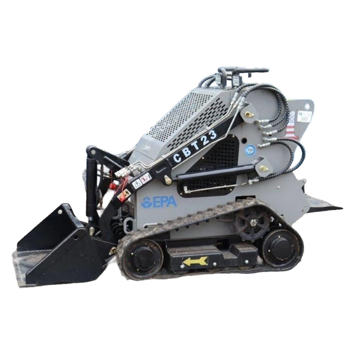 1 Ton Mini Stand-On Skid Steer B&S 23HP Track Loader | CBT23