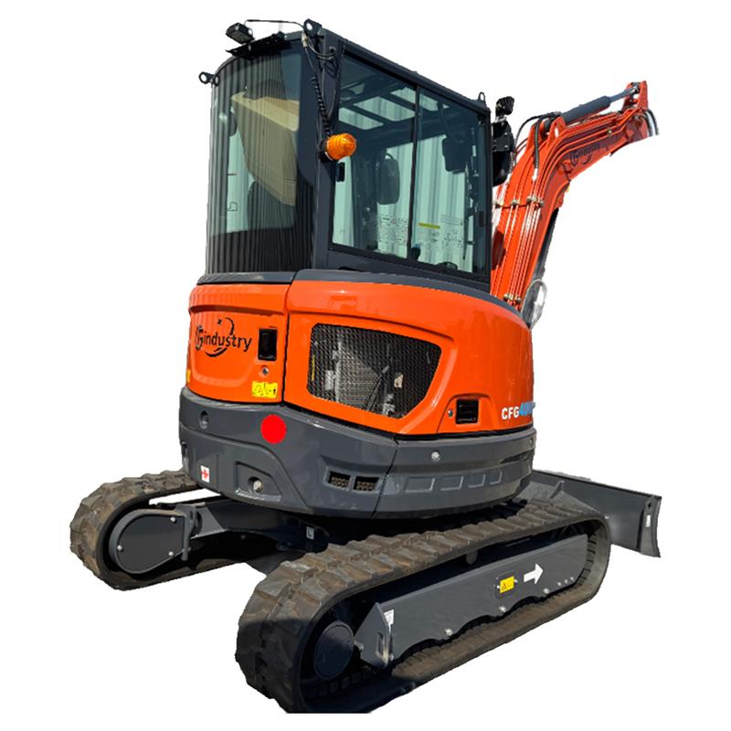 CFG 3.8 Ton Mini Excavator w/ Kubota D1703 24.4HP Engine, 122.8" Dig Depth, A/C Cab & Pilot Control | CFG-40UF