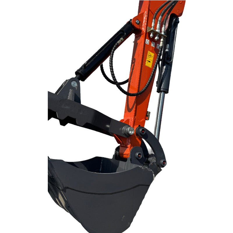 CFG 3.8 Ton Mini Excavator w/ Kubota D1703 24.4HP Engine, 122.8" Dig Depth, A/C Cab & Pilot Control | CFG-40UF