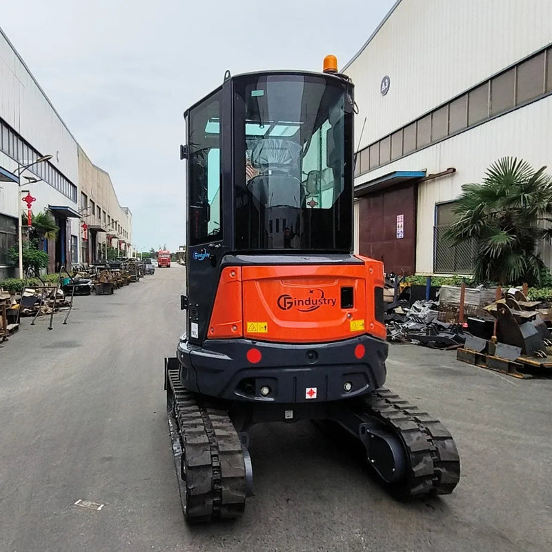 CFG 2.8 Ton Mini Excavator w/ Kubota D1105 20.6HP Diesel Engine, 102" Dig Depth, Enclosed Cab & Pilot Control | CFG35UF