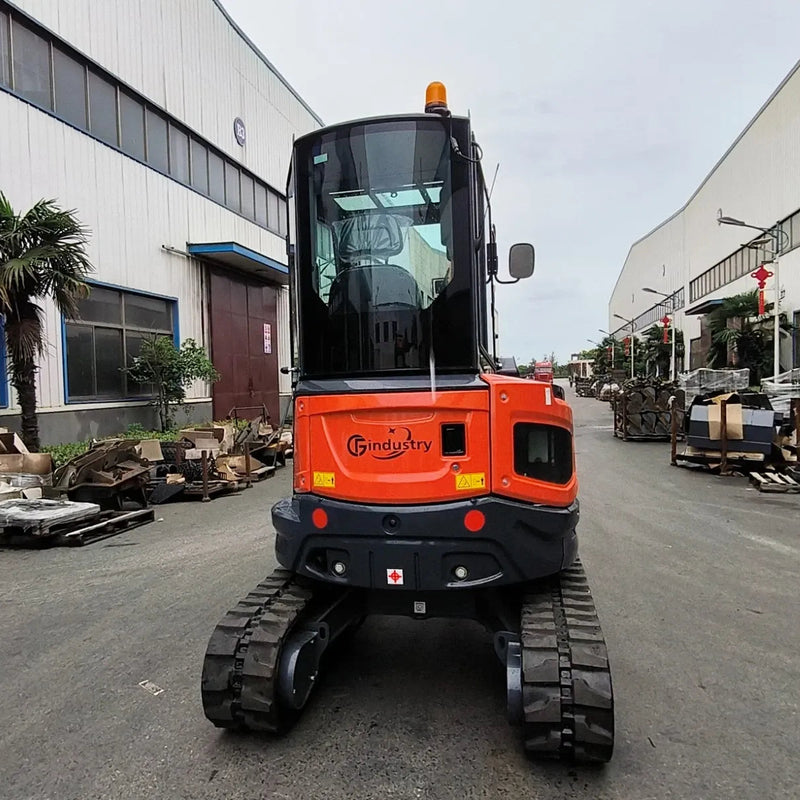 CFG 2.8 Ton Mini Excavator w/ Kubota D1105 20.6HP Diesel Engine, 102" Dig Depth, Enclosed Cab & Pilot Control | CFG35UF