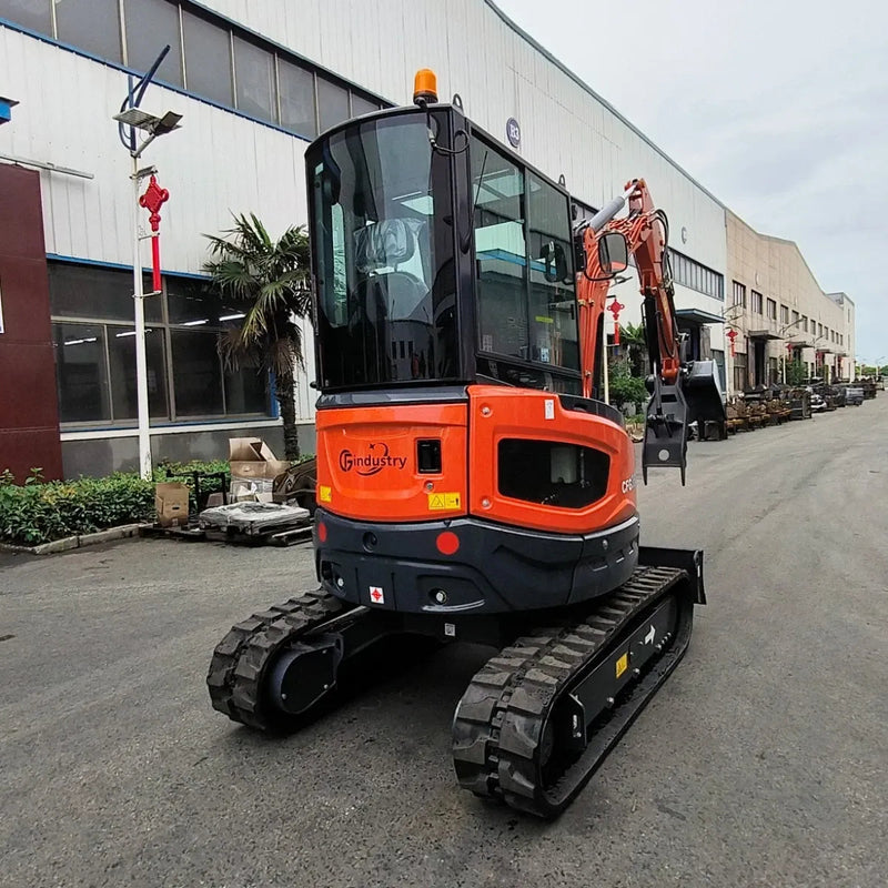 CFG 2.8 Ton Mini Excavator w/ Kubota D1105 20.6HP Diesel Engine, 102" Dig Depth, Enclosed Cab & Pilot Control | CFG35UF