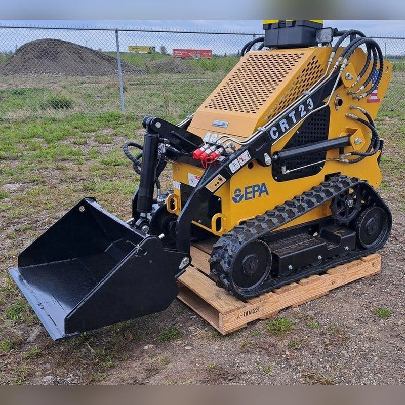 AGT 1 Ton Mini Tracked Skid Steer Loader w/ Rato R740D 23HP Engine, 485 lbs Lifting Capacity, Triple Pump | CRT23