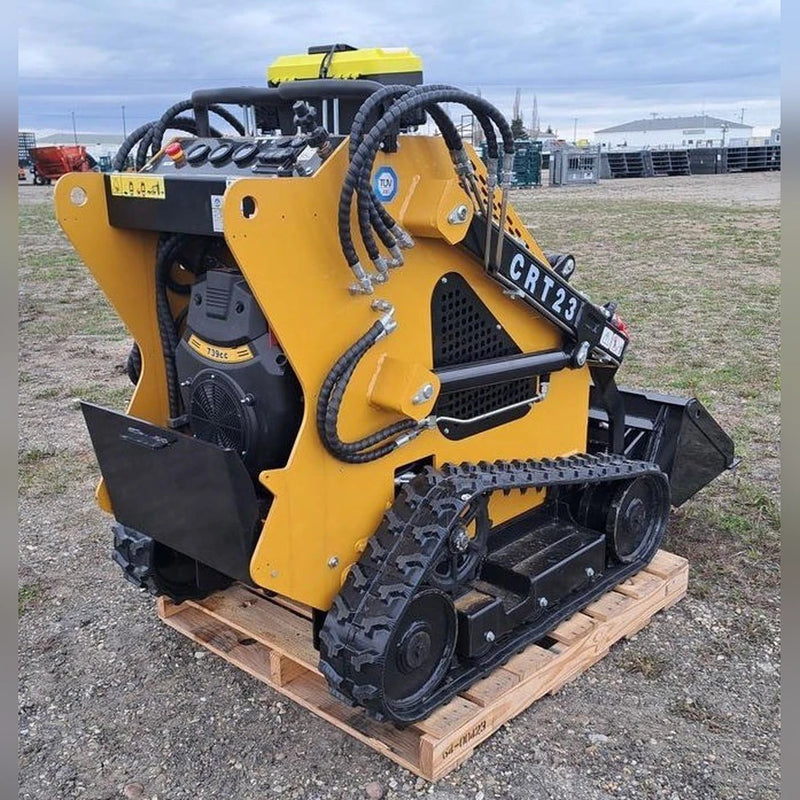 AGT 1 Ton Mini Tracked Skid Steer Loader w/ Rato R740D 23HP Engine, 485 lbs Lifting Capacity, Triple Pump | CRT23