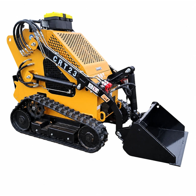 AGT 1 Ton Mini Tracked Skid Steer Loader w/ Rato R740D 23HP Engine, 485 lbs Lifting Capacity, Triple Pump | CRT23
