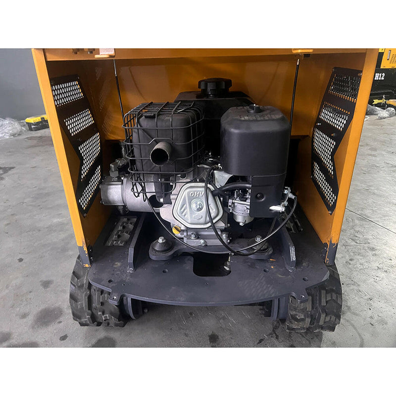 AGT 1 Ton Mini Excavator w/ B&S XR2100 13.5HP Engine, 66" Dig Depth, Swing Boom & Hydraulic Thumb | AGT-DM12-C