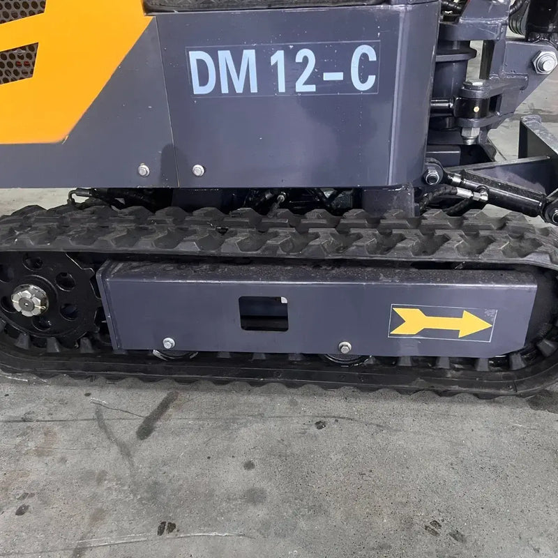AGT 1 Ton Mini Excavator w/ B&S XR2100 13.5HP Engine, 66" Dig Depth, Swing Boom & Hydraulic Thumb | AGT-DM12-C