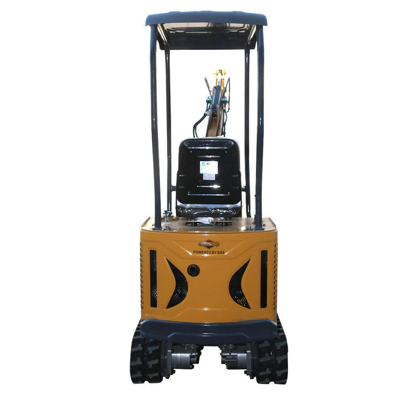 AGT 1 Ton Mini Excavator w/ B&S XR2100 13.5HP Engine, 66" Dig Depth, Swing Boom & Hydraulic Thumb | AGT-DM12-C