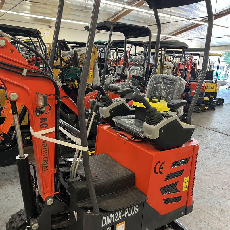 AGT 1.1 Ton Mini Excavator w/ R420D 13.3HP EFI Engine, 69" Dig Depth, 2-Speed & Pilot Control | DM12X-PLUS