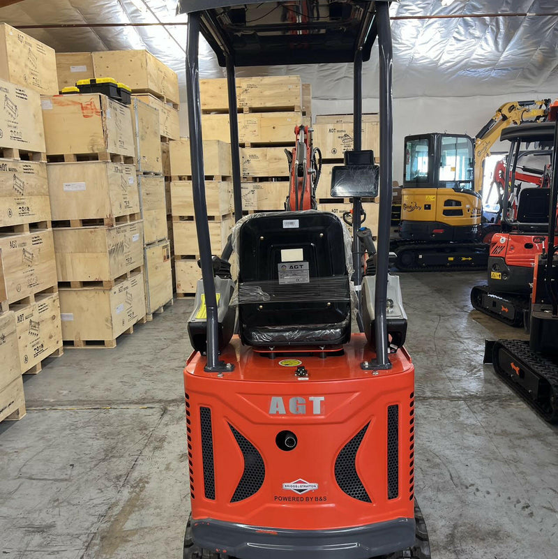 AGT 1.1 Ton Mini Excavator w/ R420D 13.3HP EFI Engine, 69" Dig Depth, 2-Speed & Pilot Control | DM12X-PLUS