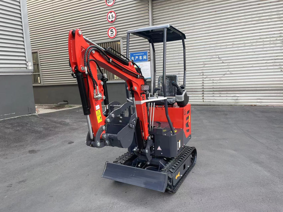 2024 Updated Model 1 Ton Mini Small Excavator, With Hydraulic Thumb and Pilot System ,Dual Display and Swing Boom For Sale | AGT-DM12X-PLUS