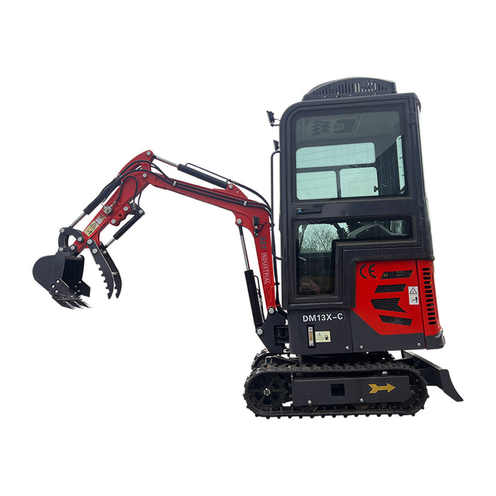 2024 Latest Product 13.5 HP B&S 1 Ton Mini Small Excavator, With Hydraulic Thumb and Pilot System ,With Air Conditioning For Sale | AGT-DM13X-C