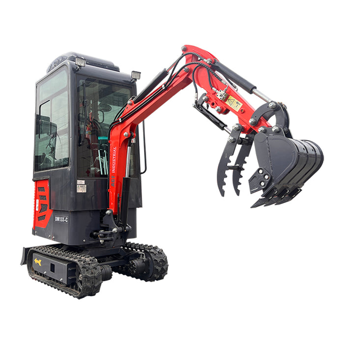 2024 Latest Product 13.5 HP B&S 1 Ton Mini Small Excavator, With Hydraulic Thumb and Pilot System ,With Air Conditioning For Sale | AGT-DM13X-C