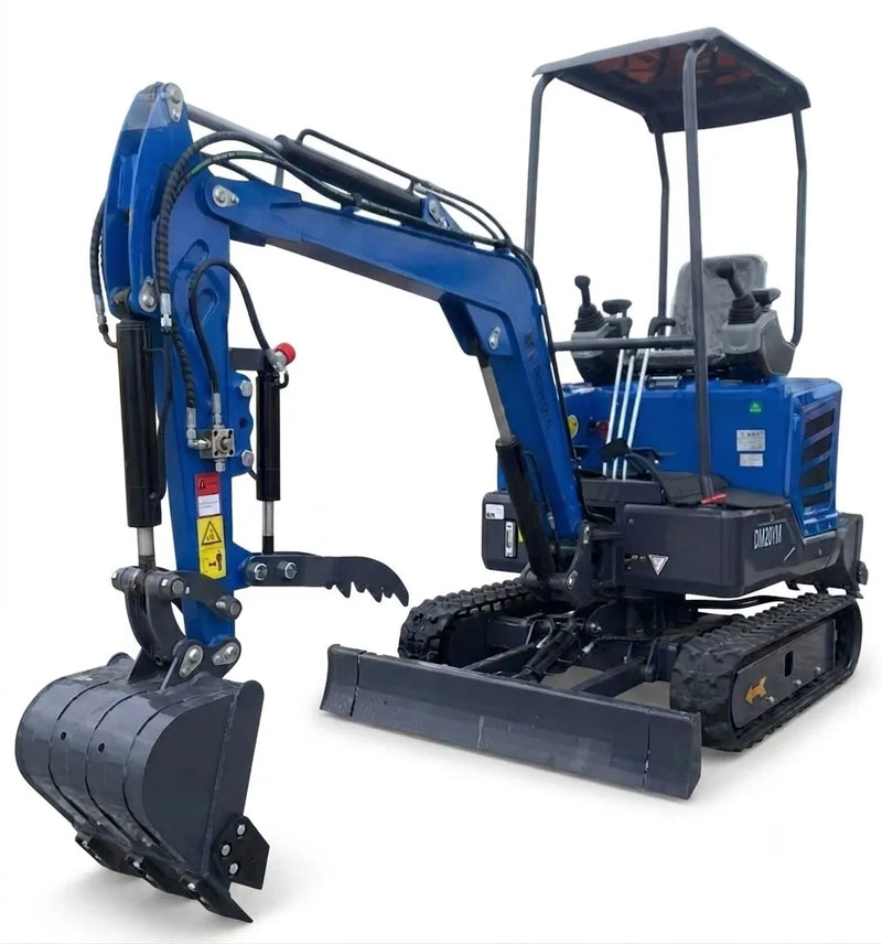 2 Ton Mini Excavator Yanmar Diesel Engine Retractable Tracks & Pilot Control | DM20YM