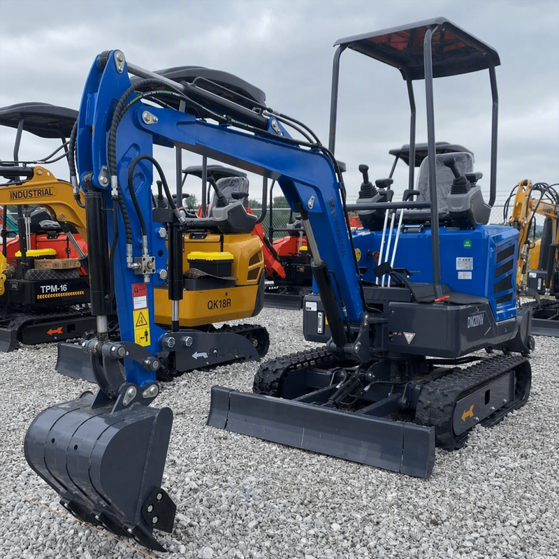 2 Ton Mini Excavator Yanmar Diesel Retractable Tracks & Pilot Control | DM20YM