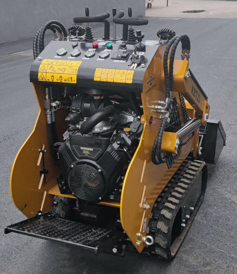 Grot Loader 1 Ton Mini Stand-On Skid Steer B&S Vanguard 23HP Track Loader | KBT23