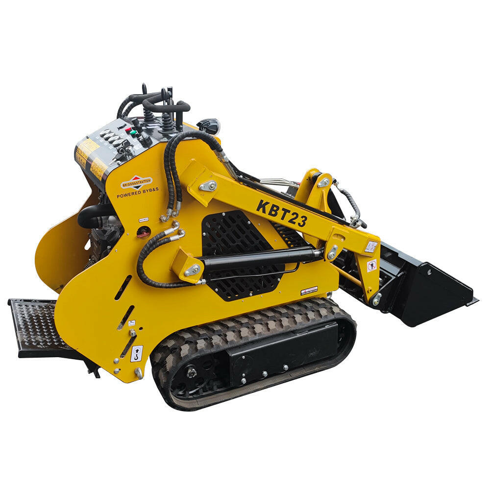 Grot Loader 1 Ton Mini Stand-On Skid Steer B&S Vanguard 23HP Track Loader | KBT23
