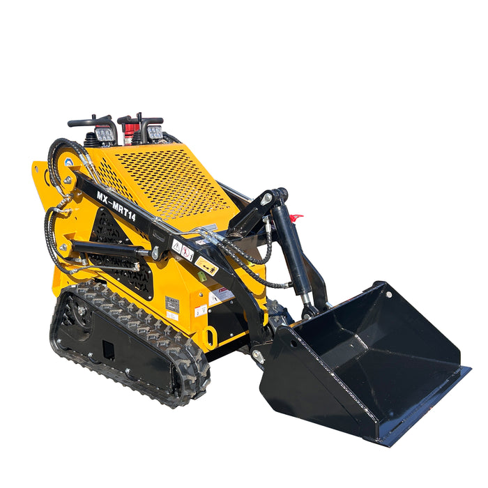 AGT 0.7 Ton, RATO Engine 13.5HP Stand-On Skid Steer Track Loader Crawler | AGT-MX-MRT14
