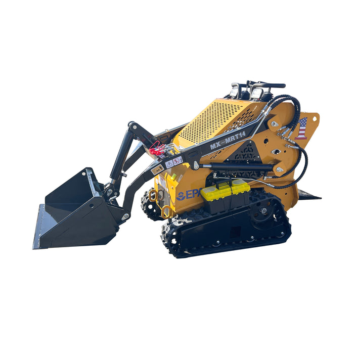 AGT 0.7 Ton, RATO Engine 13.5HP Stand-On Skid Steer Track Loader Crawler | AGT-MX-MRT14