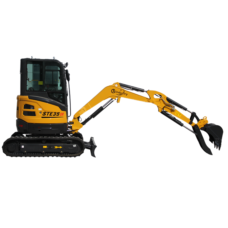 2.8 Ton, Yanmar Diesel Engine Mini Excavator w/ Hydraulic Thumb | CFG-STE35SR