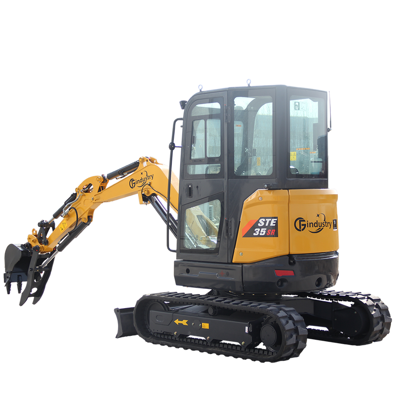 2.8 Ton, Yanmar Diesel Engine Mini Excavator w/ Hydraulic Thumb | CFG-STE35SR
