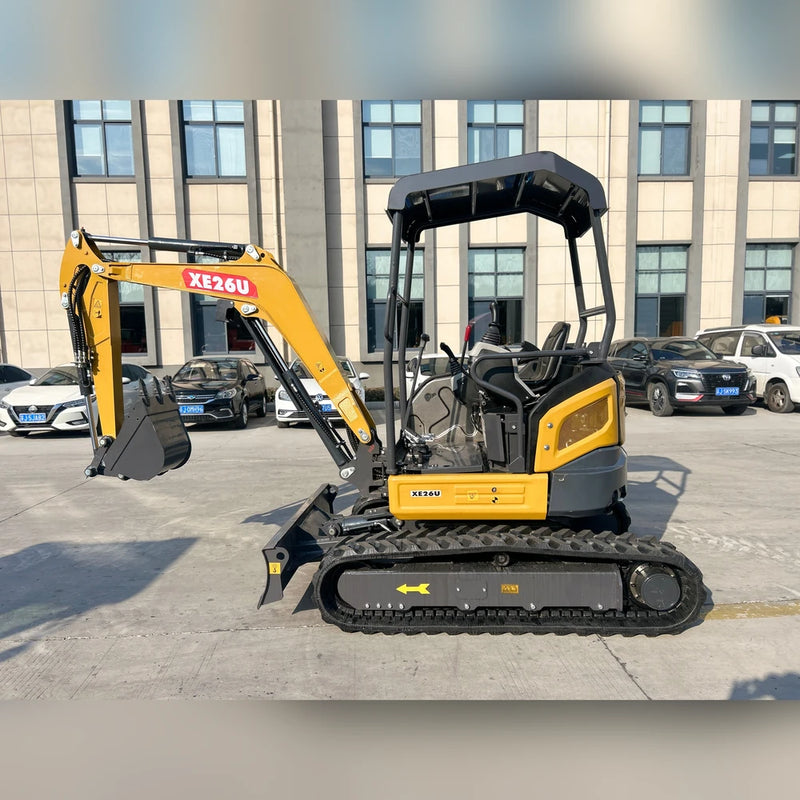AGT 3 Ton Mini Excavator, Kubota D1105 Diesel Engine, 110" Digging Depth, Side Swing Boom | KE26U