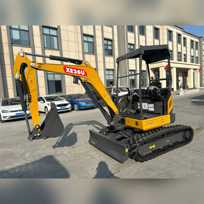 AGT 3 Ton Mini Excavator, Kubota D1105 Diesel Engine, 110" Digging Depth, Side Swing Boom | KE26U