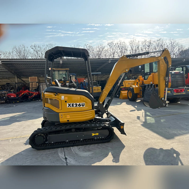 AGT 3 Ton Mini Excavator, Kubota D1105 Diesel Engine, 110" Digging Depth, Side Swing Boom | KE26U