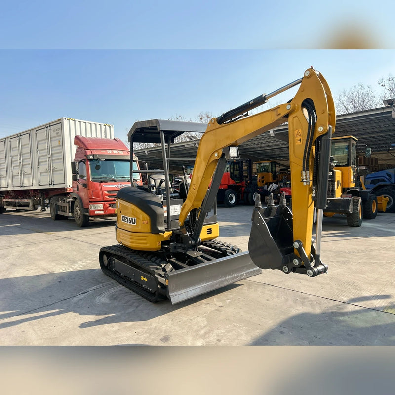 AGT 3 Ton Mini Excavator, Kubota D1105 Diesel Engine, 110" Digging Depth, Side Swing Boom | KE26U