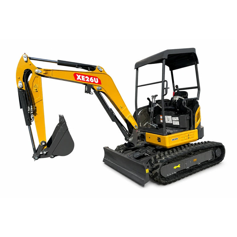 AGT 3 Ton Mini Excavator, Kubota D1105 Diesel Engine, 110" Digging Depth, Side Swing Boom | KE26U