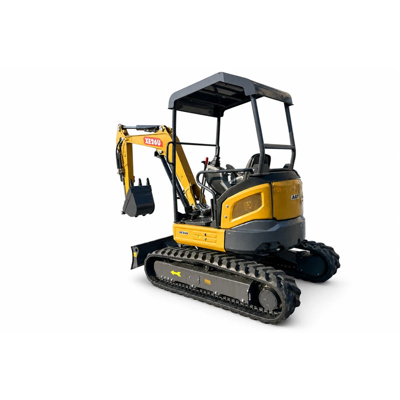 AGT 3 Ton Mini Excavator, Kubota D1105 Diesel Engine, 110" Digging Depth, Side Swing Boom | KE26U