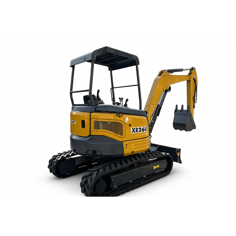 AGT 3 Ton Mini Excavator, Kubota D1105 Diesel Engine, 110" Digging Depth, Side Swing Boom | KE26U