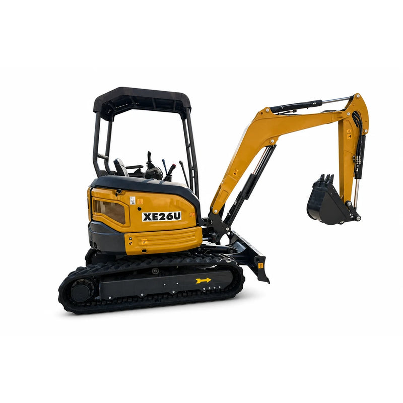 AGT 3 Ton Mini Excavator, Kubota D1105 Diesel Engine, 110" Digging Depth, Side Swing Boom | KE26U