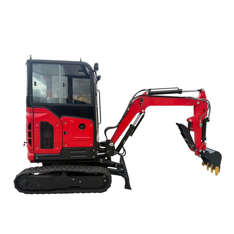 AGT 2.5 Ton Mini Excavator w/ Cab, Yanmar 3TNV80F Diesel Engine, 98" Digging Depth, Side Swing Boom | KT35-CY