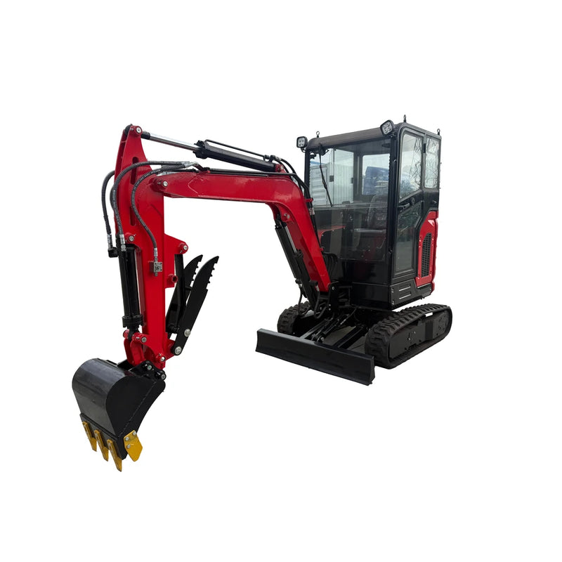 AGT 2.5 Ton Mini Excavator w/ Cab, Yanmar 3TNV80F Diesel Engine, 98" Digging Depth, Side Swing Boom | KT35-CY